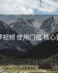 菠萝视频 使用门槛 核心要点