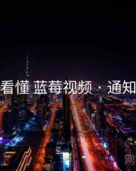 一文看懂 蓝莓视频 · 通知策略